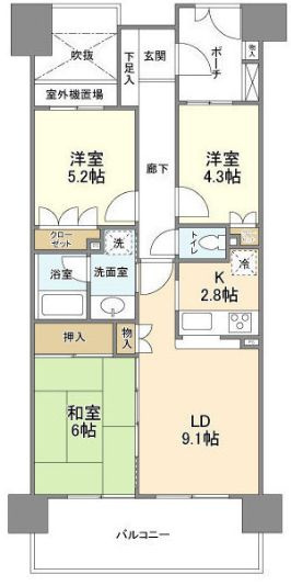 ガーデナヴィルラグナ市川妙典の間取り