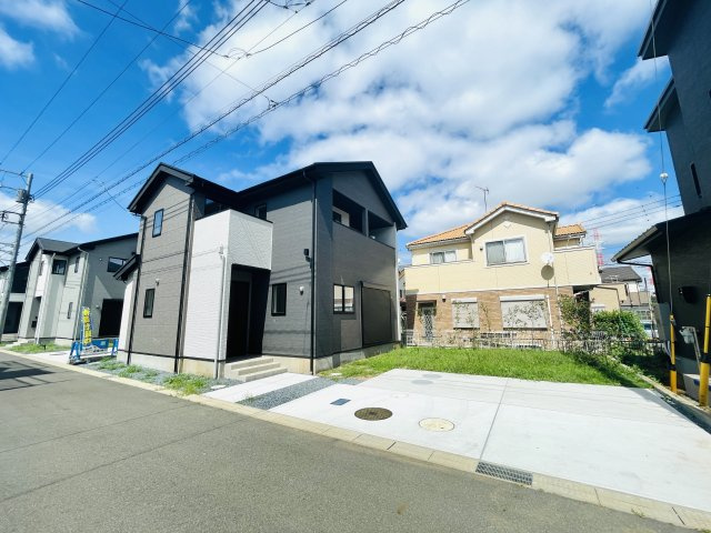 船橋市馬込町2期の前面道路含む現地写真