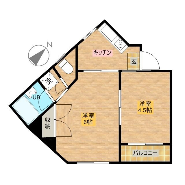 ヴィレッジ高松 の間取り