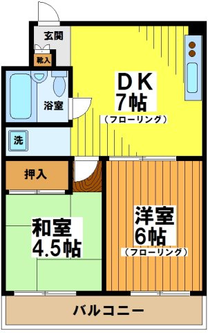 【間取り】 | シェモア北沢