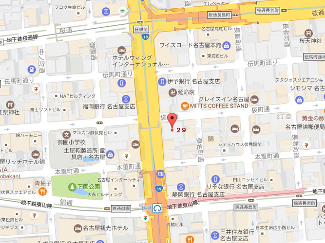 ＯＲＥ名古屋伏見ビルの地図