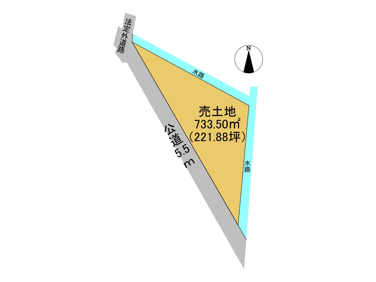 売土地　羽島市竹鼻町飯柄　221.88坪