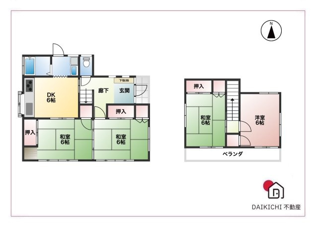 【間取り】 | 熊谷市三本　中古戸建