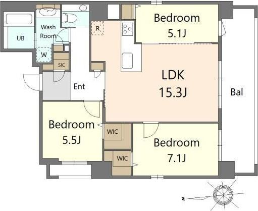 S-RESIDENCE大手門awesomeの間取り