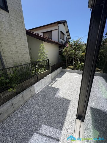 逗子市池子２丁目　新築戸建　全２棟１号棟の庭|お庭でゆったりと過ごせます