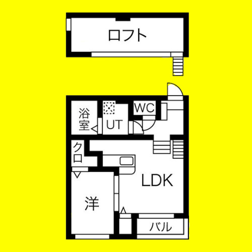 クローバーコート日比野　名古屋市賃貸　仲介手数料無料の間取り
