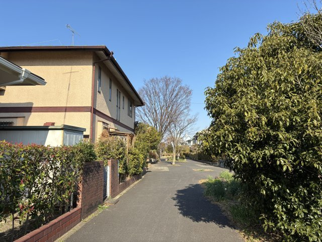 鴻巣市赤見台４丁目の売地の前面道路含む現地写真