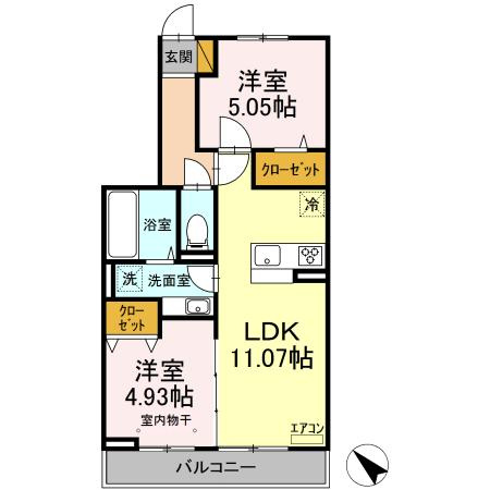 【間取り】 | フジヴェール 七番館