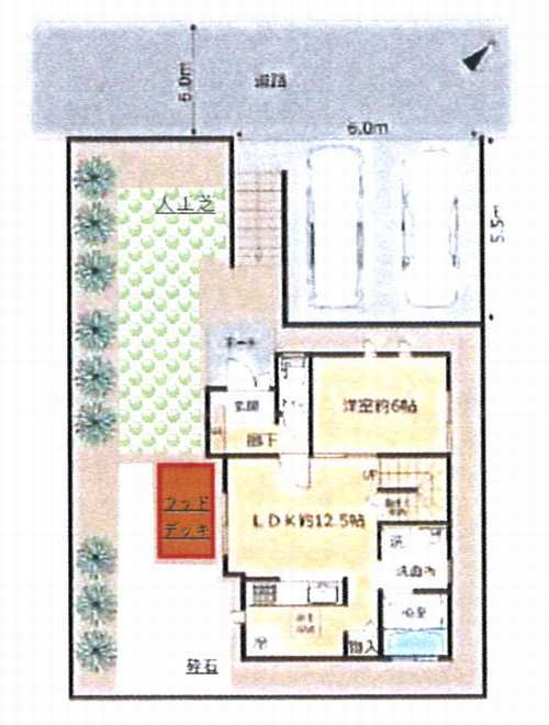 厚木市みはる野　中古戸建の区画図