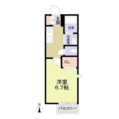 フラット北大宮の間取り