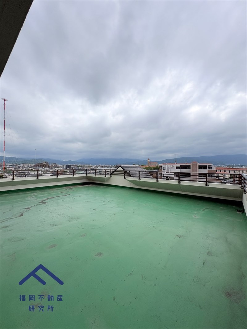 東峰マンション春日のバルコニー