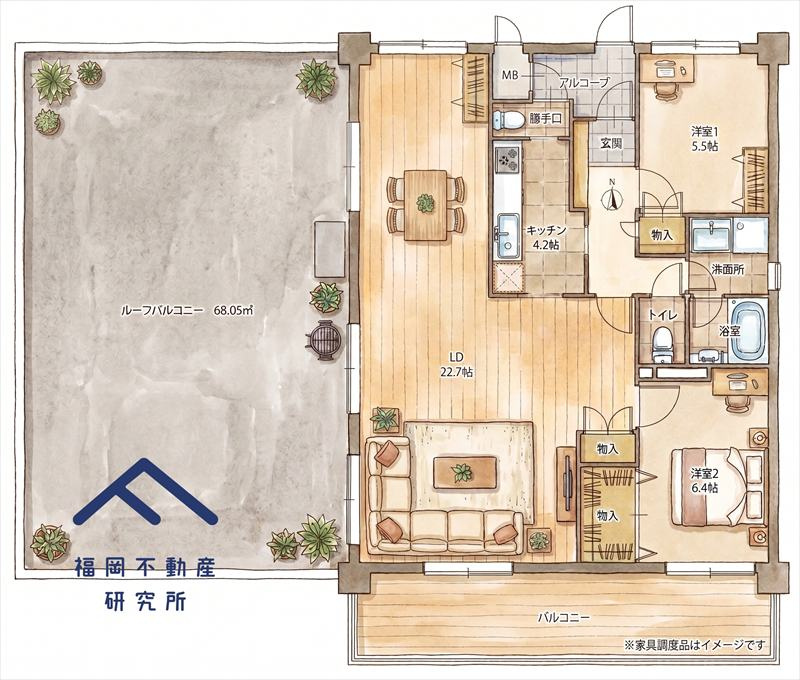 東峰マンション春日の間取り