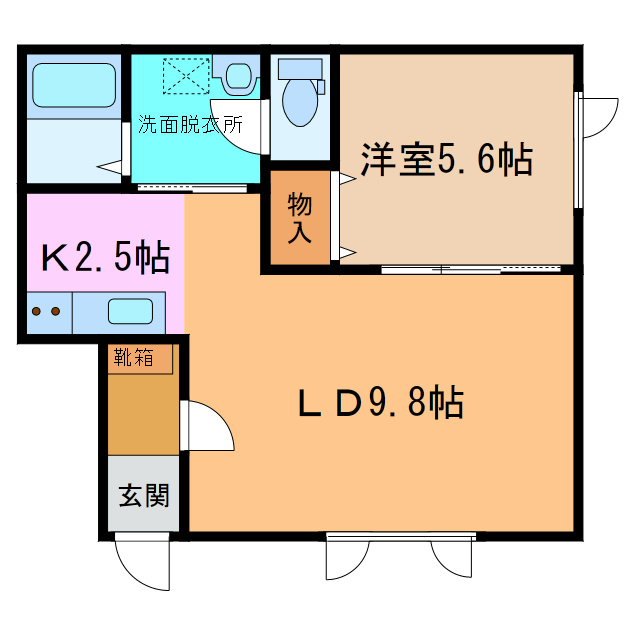 アイーレⅡの間取り