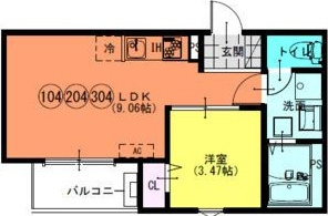 F+style八尾北久宝寺の間取り