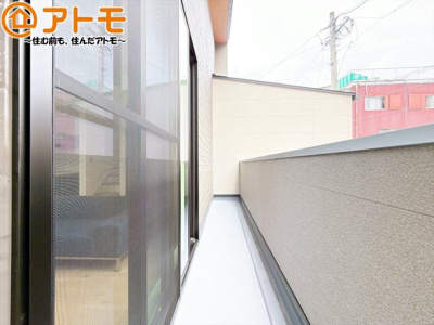 【バルコニー】 | 駿河区中原1期　新築戸建　1号棟 | 陽当りの良いバルコニーはお洗濯物はもちろんお布団もふかふかになります♪