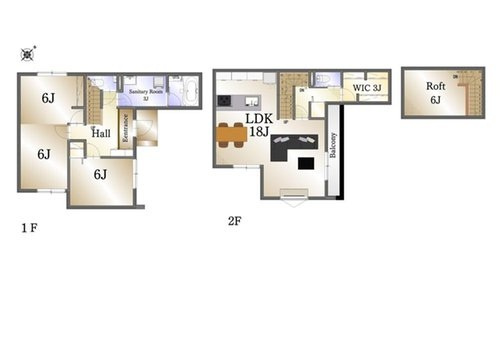 【間取り】 | 駿河区中原1期　新築戸建　1号棟