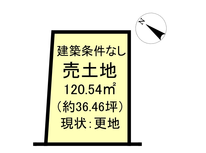 売土地　大井町かすみケ丘の土地図