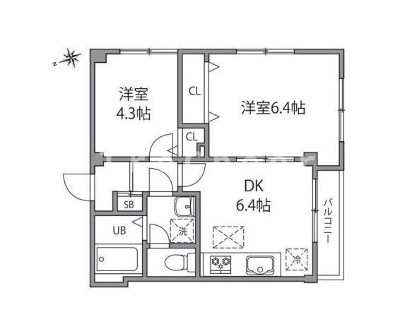 【間取り】 | シャトレー和泉多摩川