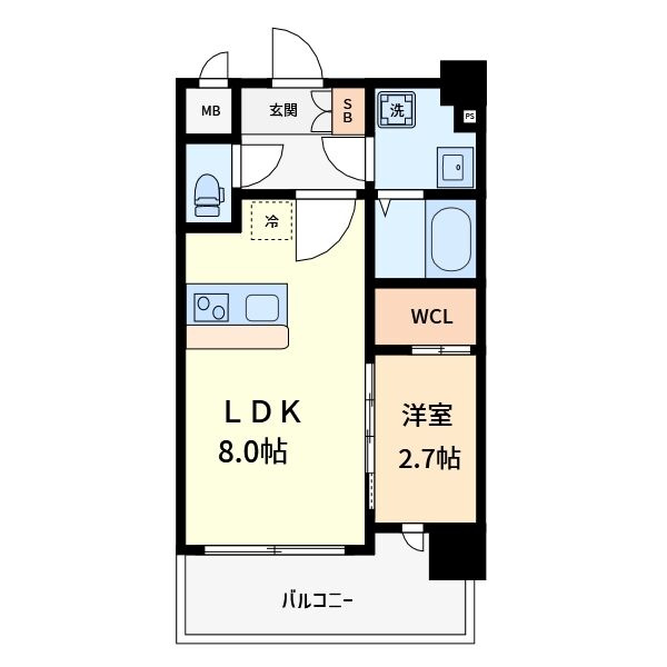 ラシーヌ瓦屋町の間取り