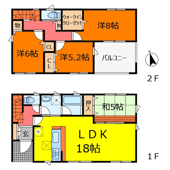 【間取り】 | クレイドルガーデン中央市井之口第1　2号棟 | 間取り