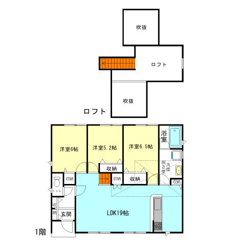 【間取り】 | クレイドルガーデン前橋市稲荷新田町第3ー① | 人気の「平屋」住宅登場です！