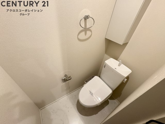 ゆったり落ち着けるトイレです