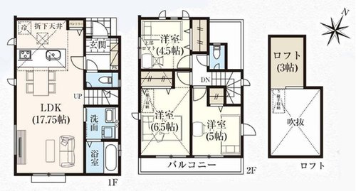 戸建 国分寺市東戸倉１丁目の間取り