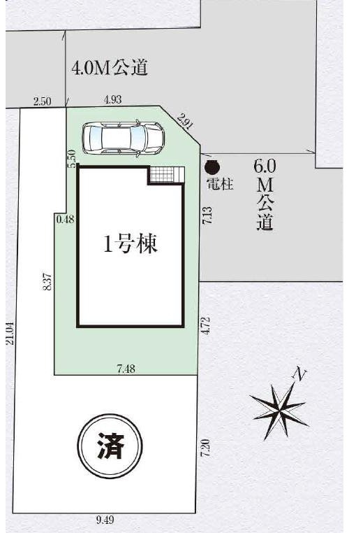 戸建 国分寺市東戸倉１丁目の区画図
