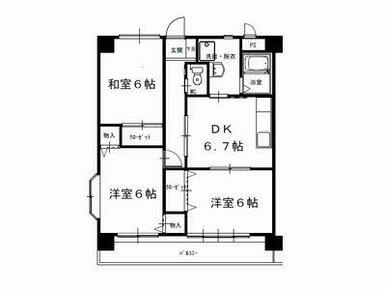プレステージ多米の間取り