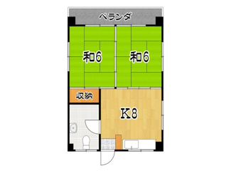 【間取り】 | コーポ若松