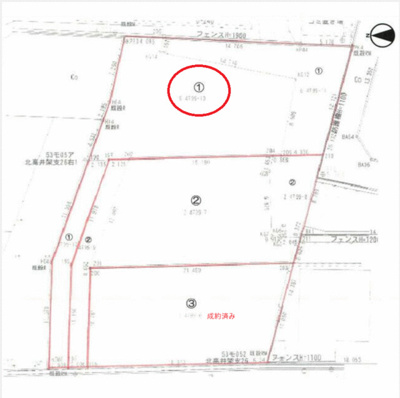 【区画図】 | 住宅用地・１区画