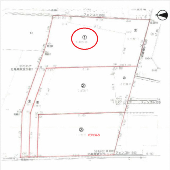 【区画図】 | 住宅用地・１区画