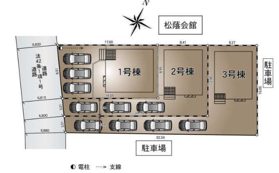 厚木市愛名  第10の区画図