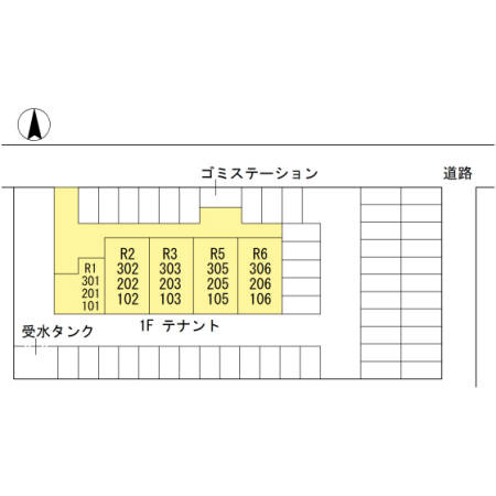 レジデンス板野の区画図
