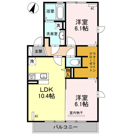 パークハウス Ⅵの間取り