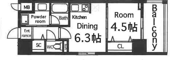 ma minetteの間取り