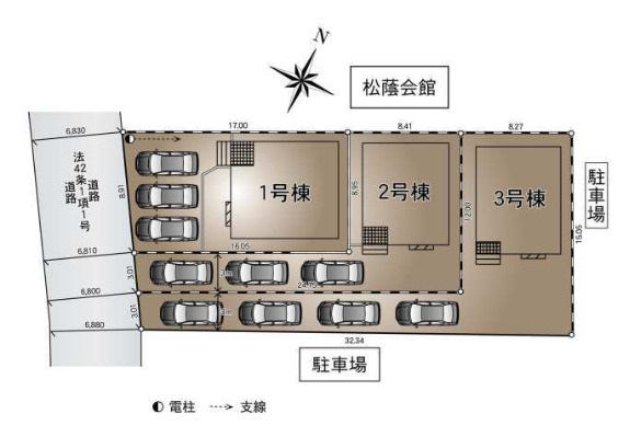 厚木市愛名  第10の区画図