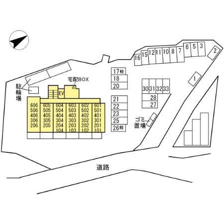 ＲＹＵＯ ＨＩＬＬＳの区画図