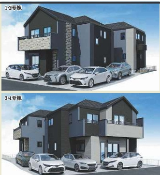 日野市日野本町１期の外観パース