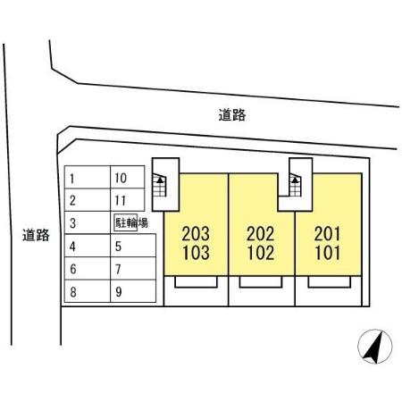 ＨＯＵＳＥ Ｔ＆Ｔの区画図