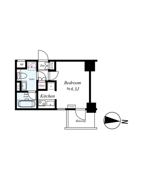 【間取り】 | AXAS千鳥町アジールコートSta.