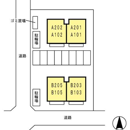 【区画図】 | アムール神宮 A棟