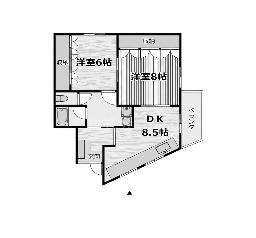 徳原マンション（テナント）の間取り