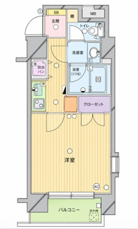 【間取り】 | パークウェル神田EAST | 間取りです。