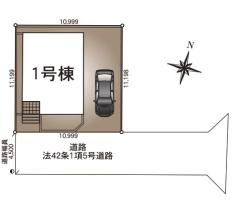 幸手市中第12　新築一戸建て　クレイドルガーデンの区画図|全1棟