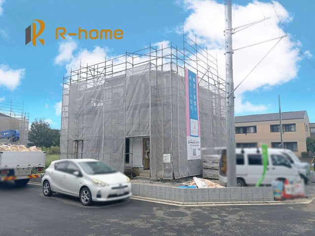 小美玉市羽鳥第13　新築戸建て　1号棟の外観|ご予約を頂ければ、『平日』はもちろん『早朝』や『夜間』もご見学可能です♪お気軽にお申し付けください♪