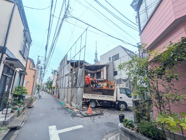 墨田区向島５丁目の条件付売地の外観