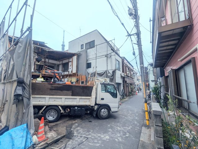 墨田区向島５丁目の条件付売地の外観