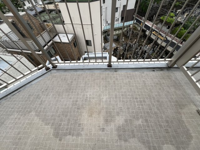 裏口のバルコニーです