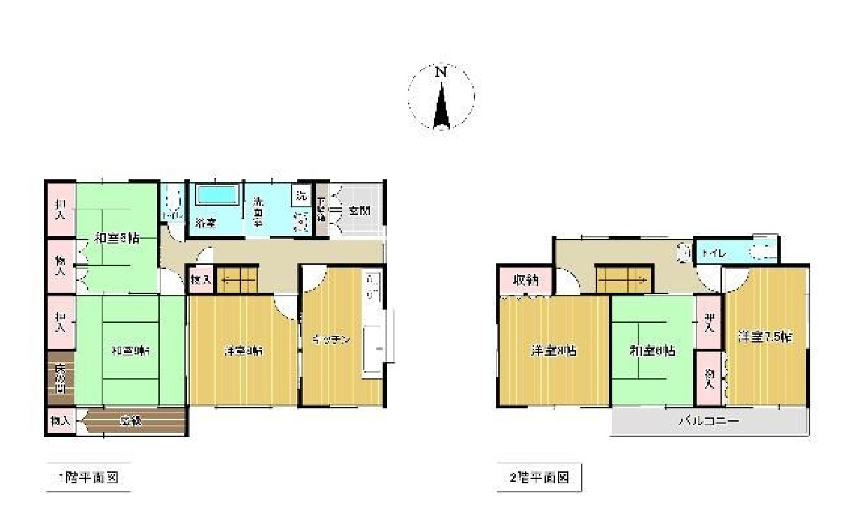 売戸建　下野市小金井の間取り